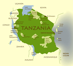 Tanzania Map
